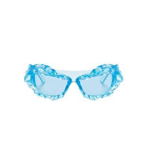 OTTOLINGER Sculptural Frame Sunglasses Women CLEAR BLUE